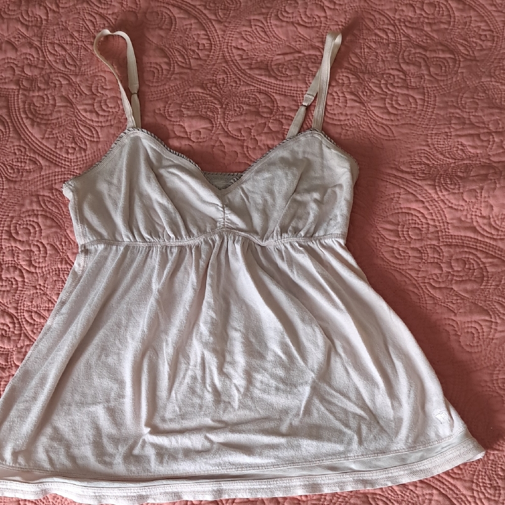 Abercrombie & Fitch Light Pink Babydoll Tank Top